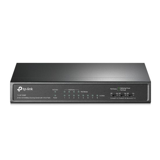 Imagen de SWITCH DE SOBREMESA TP-LINK TL-SF1008P CON 8 PUERTOS 10/100 CON 4 PUERTOS POE