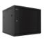 Imagen de GABINETE DE PARED FIJO Y SEMI-ENSAMBLADO 6U 19” 45CM FONDO PUERTA DE VIDRIO