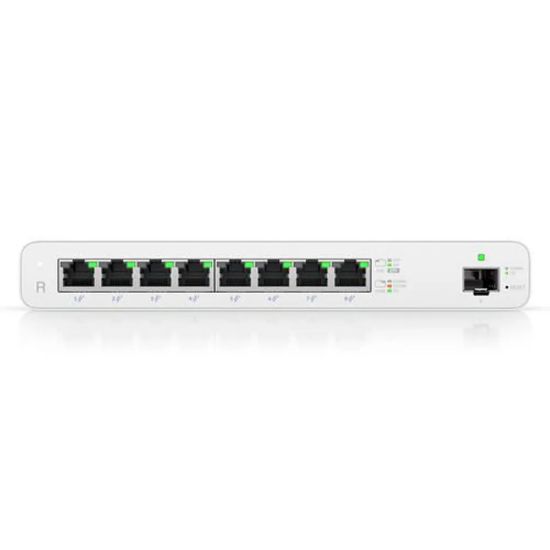 Imagen de ROUTER UBIQUITI 8 PUERTOS GIGABIT CON POE PASIVO 27V Y 1 PUERTO SFP