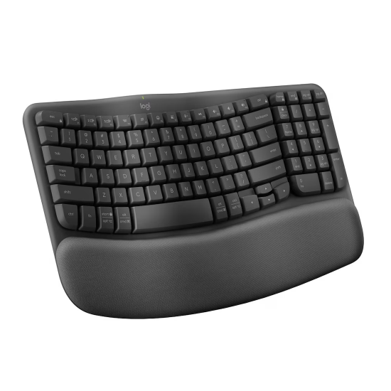 Imagen de TECLADO ERGONOMICO LOGITECH ERGO SERIES WAVE KEYS CON REPOSAMANOS ACOLCHADO 