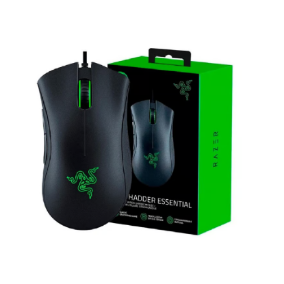 Imagen de MOUSE DIESTRO ERGONOMICO RAZER DEATHADDER ESSENTIAL 5 BOTONES CABLEADO 