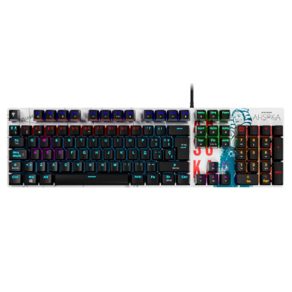 Imagen de TECLADO PRIMUS GAMING EDICION STAR WARS AHSOKA 434 X 124 X 35 MM