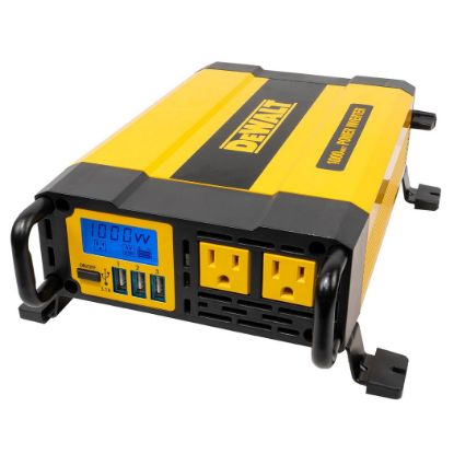 Imagen de INVERSOR DE CORRIENTE 1000W DEWALT 12V - 120V LCD 3X USB