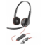 Imagen de AURICULAR HP POLY BLACKWIRE 3220 ESTEREO PNC MIC OMNIDIRECCIONAL ALAMBRICO - USB-C - ADAPTADOR USB-A