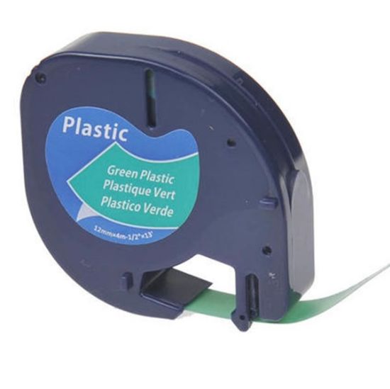Picture of CINTA GENERICA COMPATIBLE DYMO LETRATAG VERDE 91334 12MM 4M