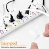 Imagen de CINTA ORIGINAL DYMO VINYL WHITE/BLACK 19MM 3/4 RHINO 18445