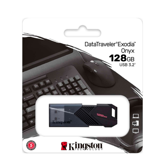 Imagen de FLASH PEN DRIVE DATATRAVELER EXODIA ONYX 128GB USB 3.2