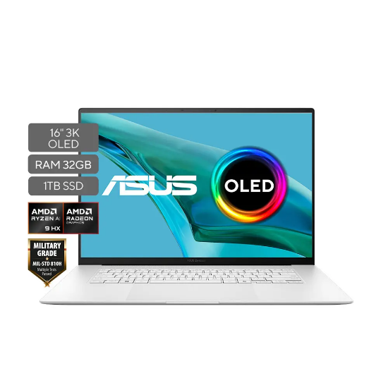 Imagen de LAPTOP ASUS ZENBOOK S16 16” AMD RYZEN AI9 HX 370 - 32GB RAM - 1TB SDD - OLED - TACTIL - WIN11 HOME