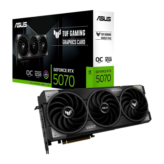 Imagen de TARJETA DE VIDEO ASUS TUF GAMING RTX 5070 OC 12GB GDDR7 - HDMI - DP