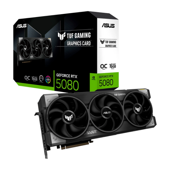 Imagen de TARJETA DE VIDEO ASUS TUF GAMING RTX 5080 OC 16GB GDDR7 - HDMI - DP