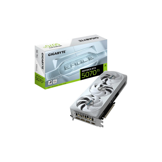 Imagen de TARJETA DE VIDEO GIGABYTE GEFORCE RTX 5070 TI EAGLE OC ICE 16GB GDDR7 - PCIE 5.0
