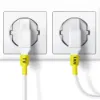 Imagen de CINTA GENERICA TERMOENCOGIBLE PARA DYMO RHINO 4200/5200/6000 18054 9MM X 1.5M AMARILLO - NEGRO