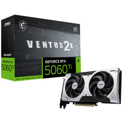 Imagen de TARJETA DE VIDEO MSI GEFORCE RTX 5060 TI 8GB GDDR7 2X PLUS - 2572MHZ - HDMI