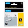 Imagen de CINTA ORIGINAL TERMOENCOGIBLE DYMO RHINO 4200/5200/6000 18055 12MM X 1.5M BLANCA	