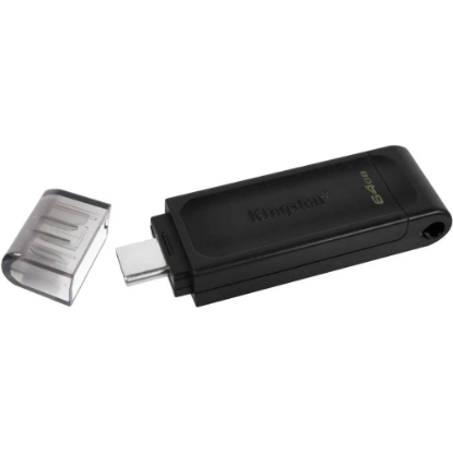 Imagen de FLASH PEN DRIVE KINGSTON DT70 64GB TIPO USB C DATATRAVELER