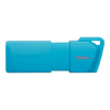 Imagen de FLASH PEN DRIVE KINGSTON 128GB USB 3.2 NEON AQUA BLUE 