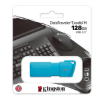 Imagen de FLASH PEN DRIVE KINGSTON 128GB USB 3.2 NEON AQUA BLUE 