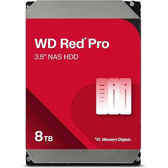 Imagen de DISCO DURO INTERNO WESTERN DIGITAL RED PRO 8TB - 3.5" - SATA III - 6GBS -7200RPM - 256MB