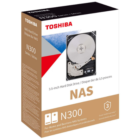 Imagen de DISCO DURO INTERNO TOSHIBA N300 16TB - SATA - 3.5" - 7200RPM - 512MB 