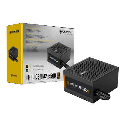 Imagen de FUENTE DE PODER CERTIFICADA GAMDIAS HELIOS N2-650B 650W 80 PLUS BRONCE 