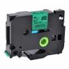 Imagen de CINTA GENERICA BROTHER TZE-741 18MM 8M LAMINADA NEGRO/VERDE ADHESIVO FUERTE