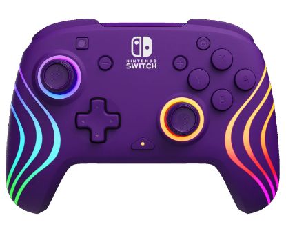 Imagen de CONTROL INALÁMBRICO PDP PURPURA AFTERGLOW RGB PARA NINTENDO SWITCH PÚRPURA