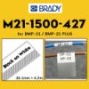Imagen de CINTA BRADY M21-1500-427 VINYL BLANCO AUTO LAMINADA PARA BMP21-LAB / BMP21-PLUS