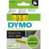 Imagen de CINTA ORIGINAL DYMO D1 45018 12MM X 7M NEGRO / AMARILLO
