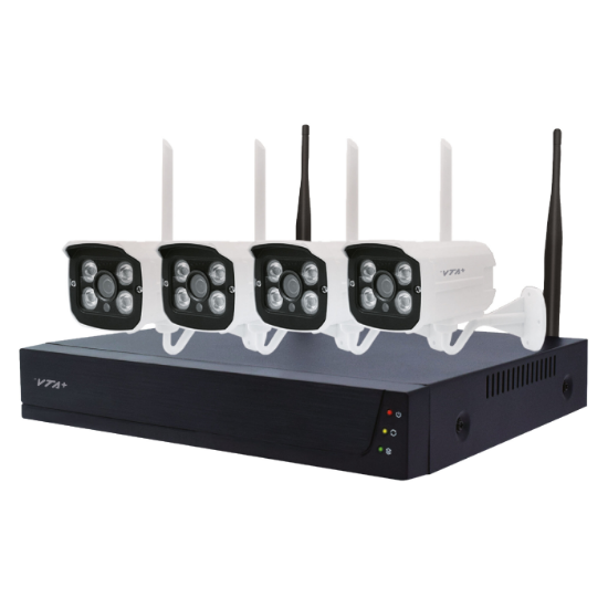 Imagen de KIT DVR INALAMBRICO - SMART WIFI VTA - 4 CAMARAS - 2K - DISCO DURO 1TB - H.265