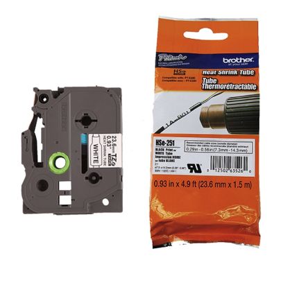 Imagen de CINTA ORIGINAL TERMOENCOGIBLE BROTHER HSE-251 BLANCA 23.6MM