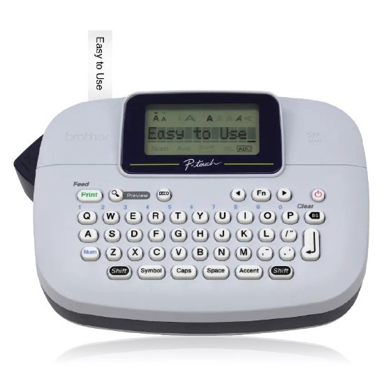 Imagen de ETIQUETADORA ROTULADORA PORTÁTIL BROTHER PTM95 + CINTA 12MM BLANCO