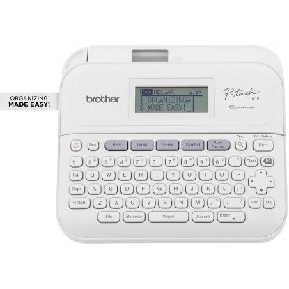 Imagen de ROTULADORA IMPRESORA ETIQUETAS 18MM BROTHER PT-D410 USB - PC BLANCO