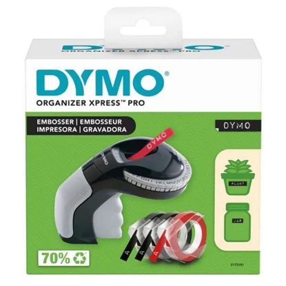 Imagen de ETIQUETADORA ROTULADORA  MANUAL DE RELIEVE DYMO ORGANIZER XPRESS + 3 CINTAS 