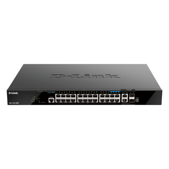 Imagen de SWICH D-LINK 28 PUERTOS - 10G SFP PLUS - 10G BASE - 10/100/1000 MBITS - RJ45 2SFP