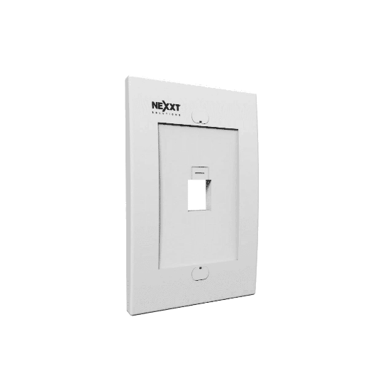 Imagen de PLACA DE PARED NEXXT CON ICONO DE IDENTIFICACION - 1 PUERTO