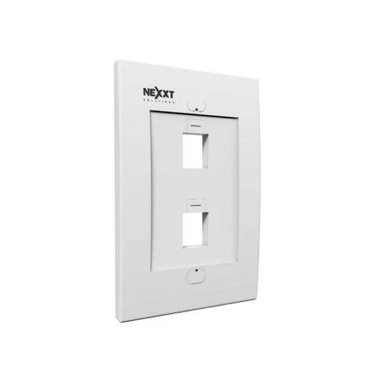 Imagen de PLACA DE PARED NEXXT CON ICONO DE IDENTIFICACION - 2 PUERTOS