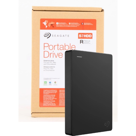 Imagen de DISCO DURO EXTERNO SEAGATE 5TB 2.5" - USB 3.0 - NEGRO - PLUG & PLAY