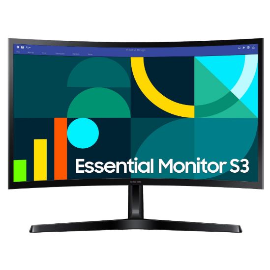 Imagen de MONITOR SAMSUNG CURVO ESSENTIAL S3 S36GD 24" 1920 X 1080 FHD - 100HZ - HDMI - VGA