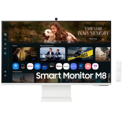 Imagen de MONITOR SAMSUNG VISION AI 32" SMART M8 M80F 4K  HDMI – USB-C – WIFI BLANCO