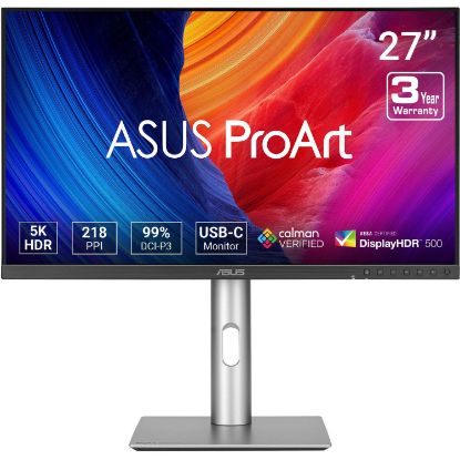 Imagen de MONITOR PROFESIONAL ASUS PROART DISPLAY 27” IPS PA27JCV 5K 5120 x 2880 60HZ 5MS – HDMI – DP - 3 USB - 2 USB-C