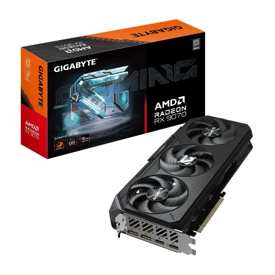 Imagen de TARJETA DE VIDEO GIGABYTE AMD RADEON RX 9070  GAMING OC 16G  16GB GDDR6 2 HDMI - 2 DP