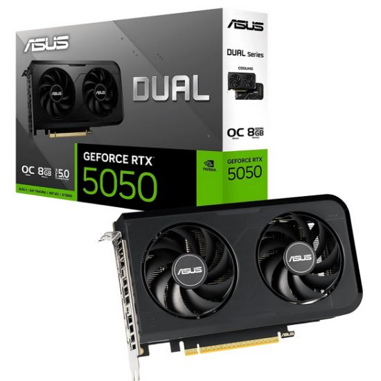 Imagen de TARJETA DE VIDEO ASUS DUAL GEFORCE RTX 5050 8GB GDDR6 OC EDITION - 128BIT HDMI - 3 DP