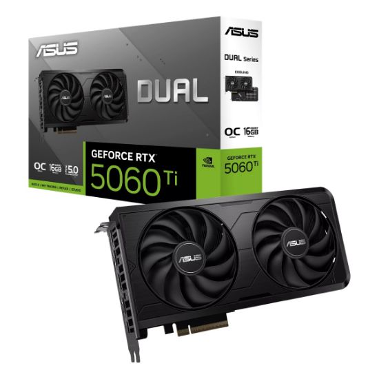 Imagen de TARJETA DE VIDEO ASUS DUAL GEFORCE RTX 5060 TI EVO OC EDITION 16GB GDDR7 - HDMI - DP