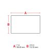 Imagen de CINTA ORIGINAL BRADY M21-131-499 NYLON PRECORTADAS BLANCA 25.4MMX12.7MM