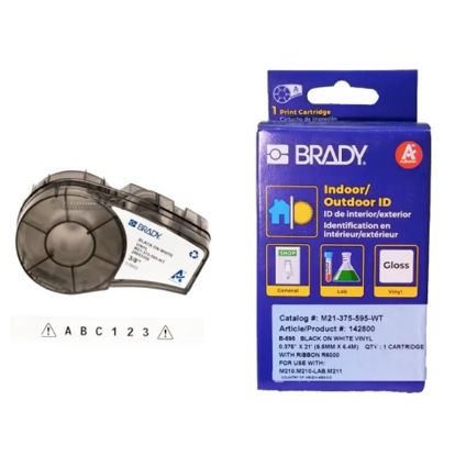 Imagen de CINTA ORIGINAL BRADY M21-375-595 VINYL BLANCA 3/8 - 9.5MM