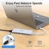 Imagen de HUB 14 EN 1 PARA APPLE USB C ABIWAZY USB 3.0 - HDMI - DP - RJ45 - 3.5MM